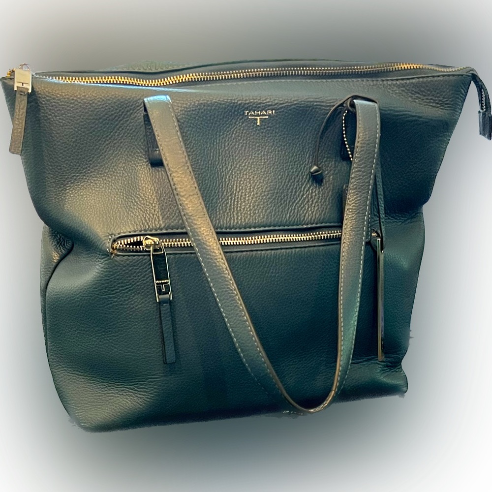 Tahari blue handbag